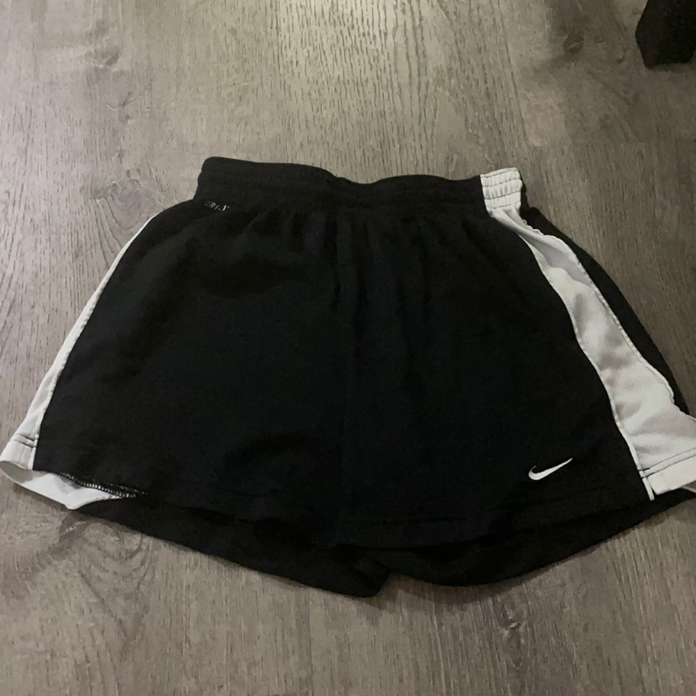 Black and white Nike shorts